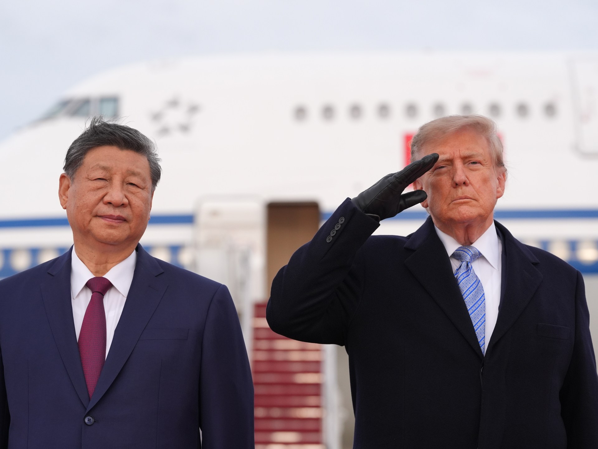 Trump extends rare airport greeting to China's Xi for US state visit
