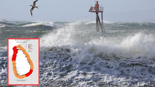 Authorities warn of hazardous sea conditions across island waters