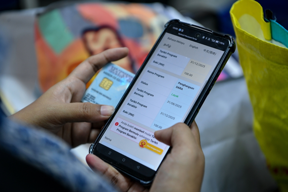 Bantuan SARA mula dikreditkan ke akaun MyKad penerima hari ini