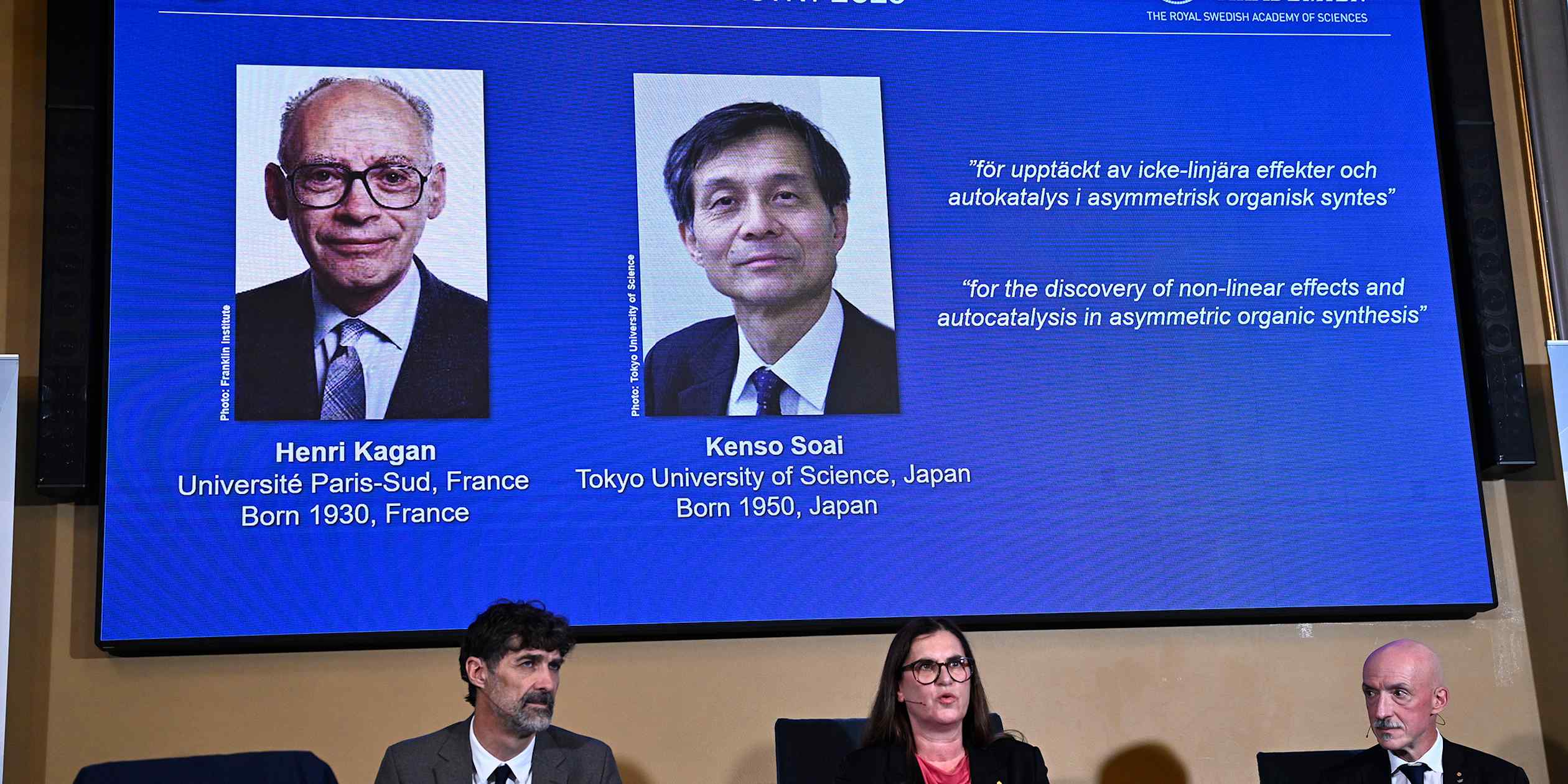 Japanese and French Scientists Share Nobel Prize in Chemistry