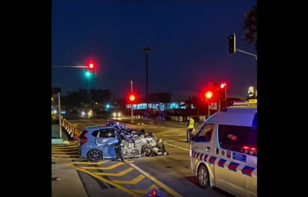Wanita 32 Tahun Meninggal Dalam Kemalangan Honda Jazz di Kulai