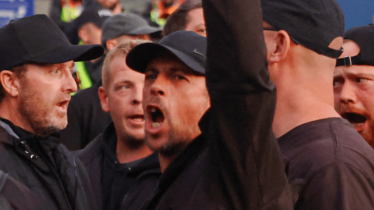 UK far-right activist arrest sparks protests at police station