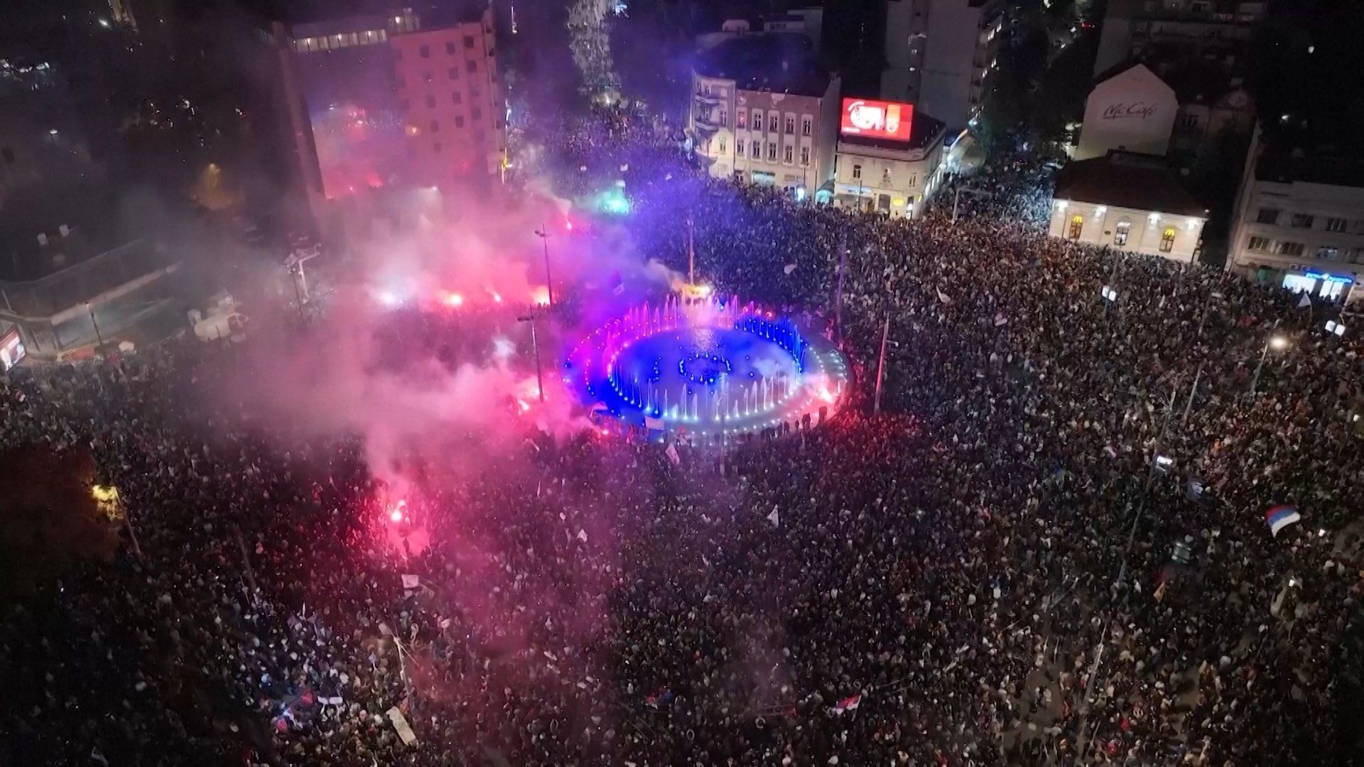 Belgrade crowds celebrate student-led movement's election success