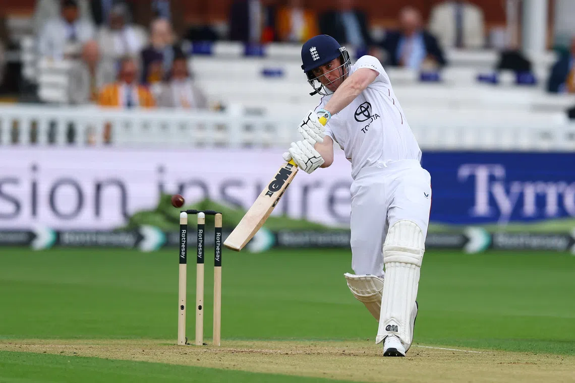 Lawrence fifty puts England in command at Lord's against Pakistan