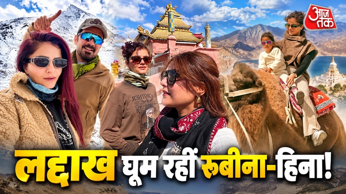 TV Stars Rubina Dilaik, Hina Khan Winter Holiday in Ladakh