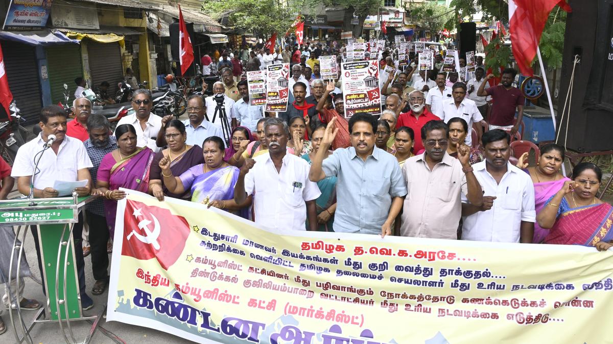 तमिलनाडु: मुख्य सचिव को हटाने की मांग, CPI(M) का आंदोलन