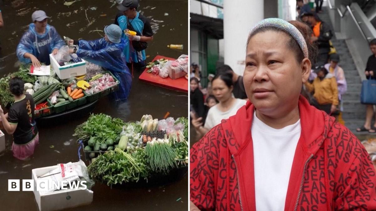 Bangkok residents adapt to floods with ingenious floating market