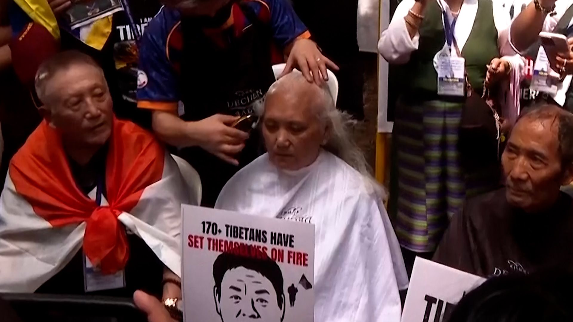 Tibetan exiles in Delhi protest China's ethnic unity law