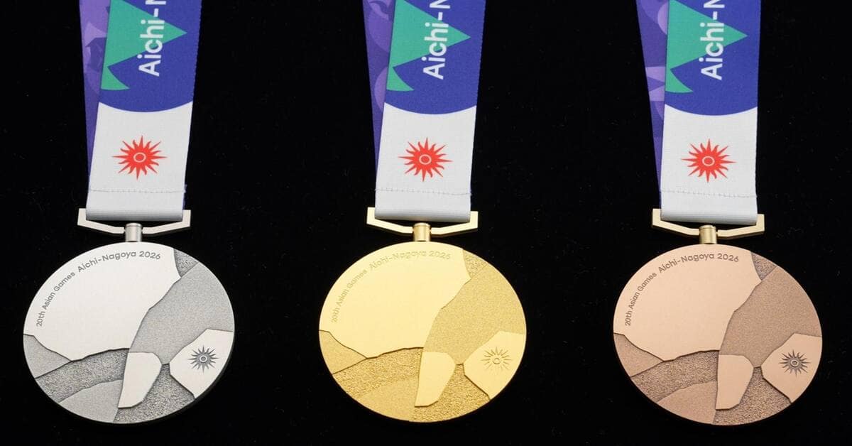 Asian Games 2026 unveils medal design featuring Japanese iris motif