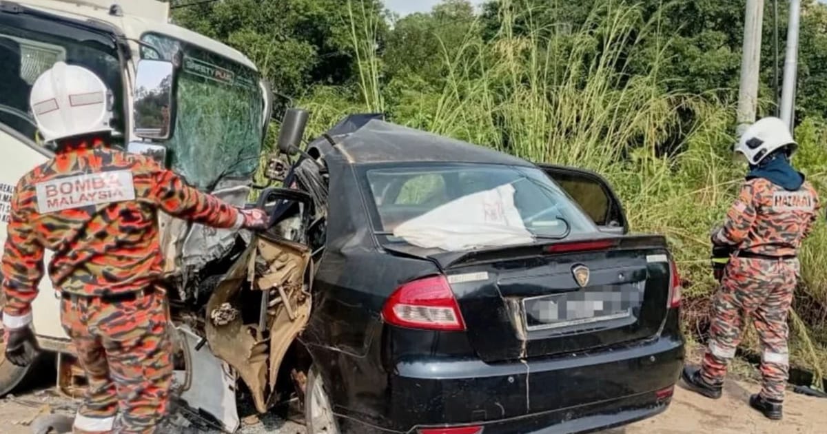 Empat orang terbunuh dalam perlanggaran lori dan kereta di Sabah