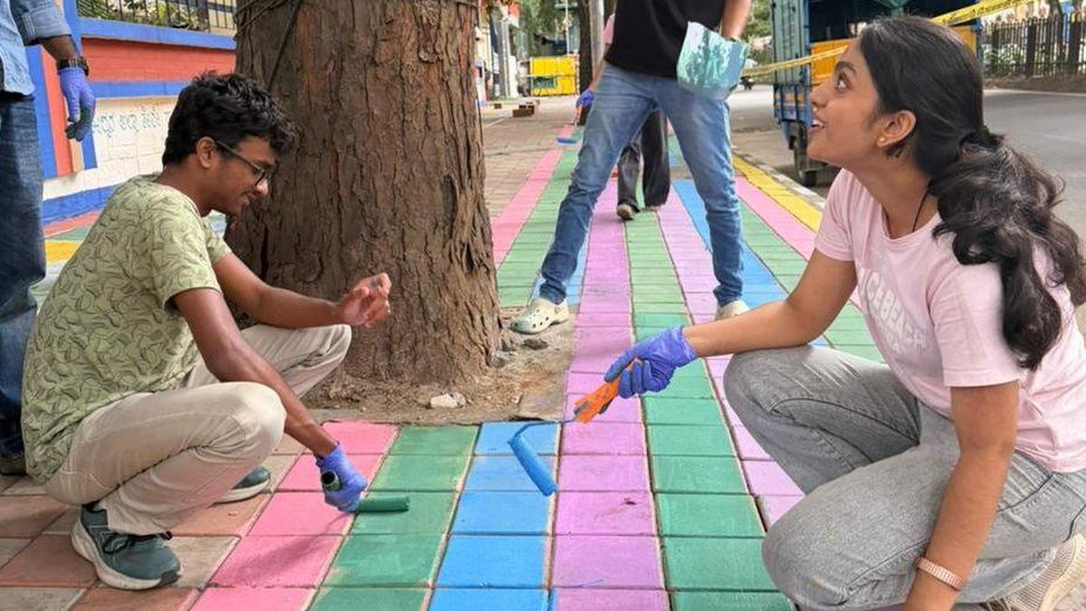 Medical students take on civic duty, repair neglected footpath
