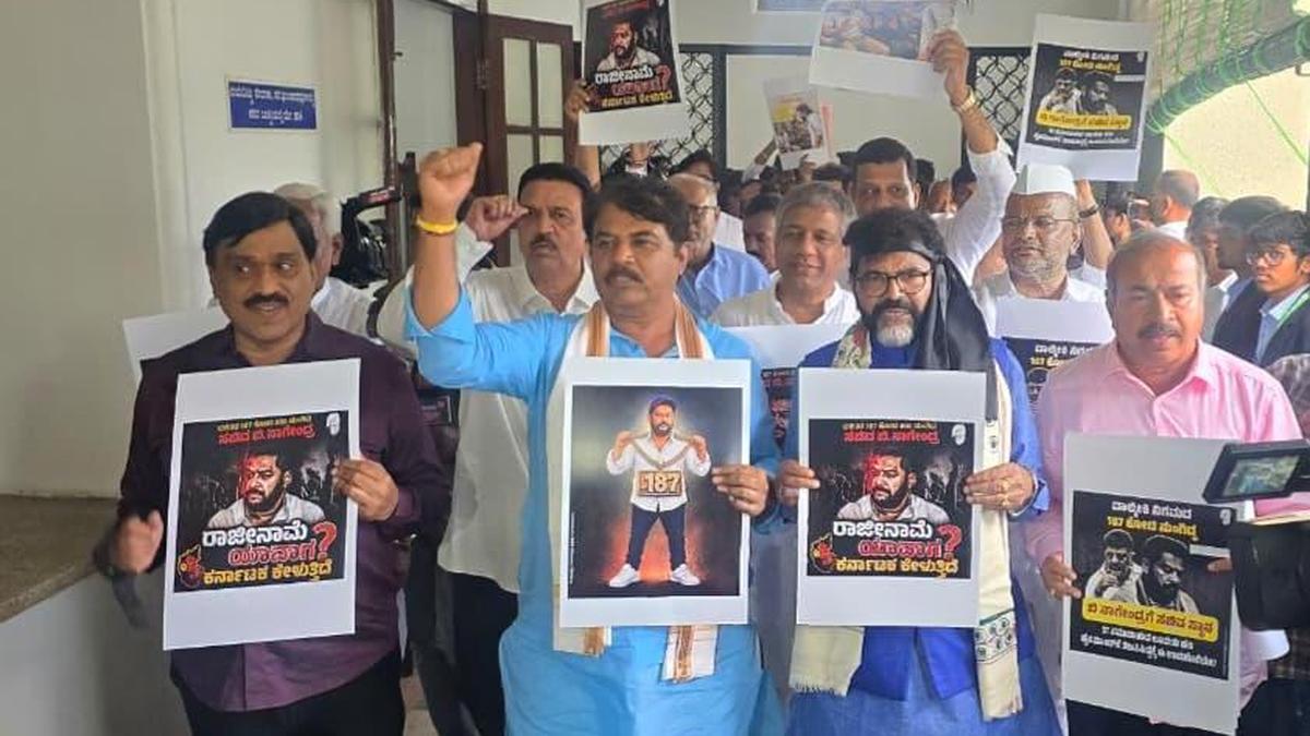 Karnataka BJP Claims Political Victory as CM Nagendra Steps Down