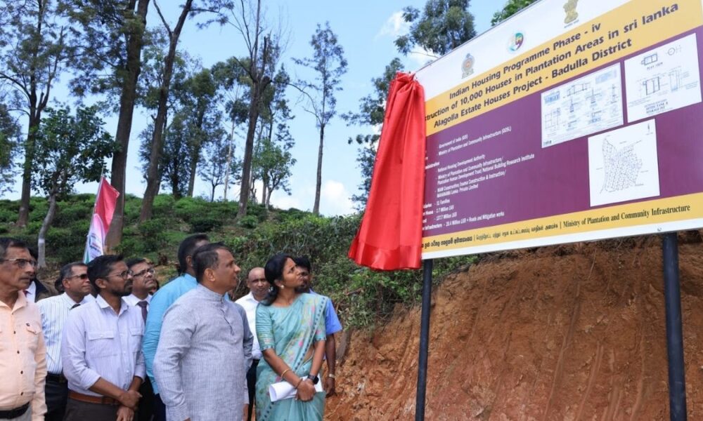 India-backed housing project breaks ground in Badulla