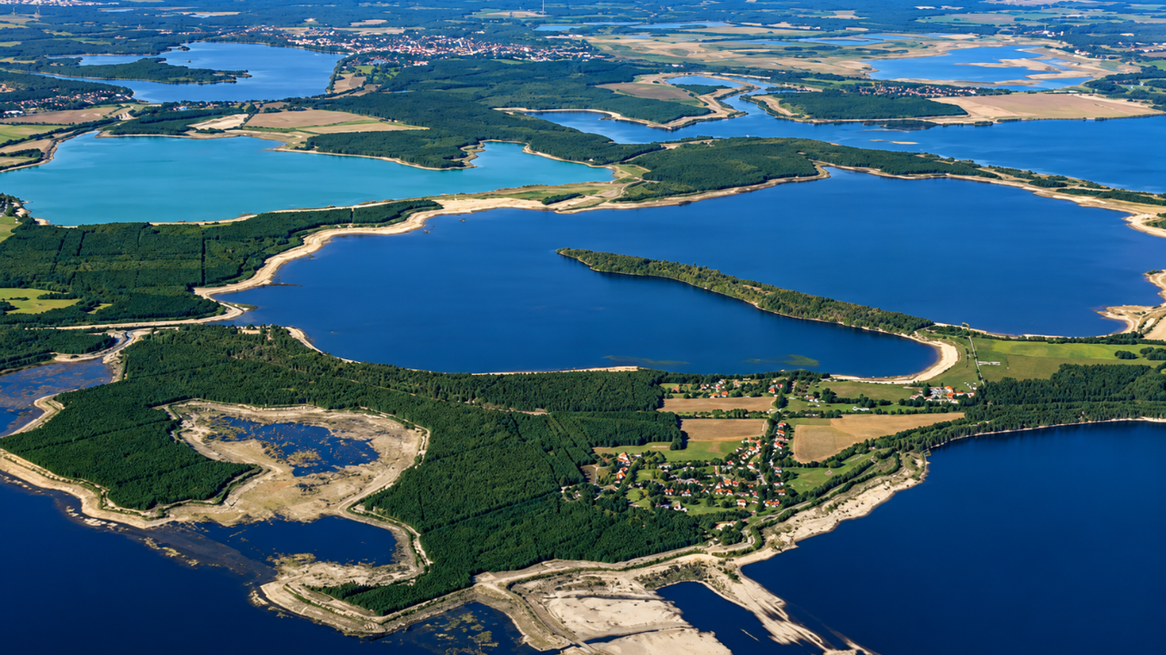 Germany transforms defunct coal mines into sprawling lake and wetland network