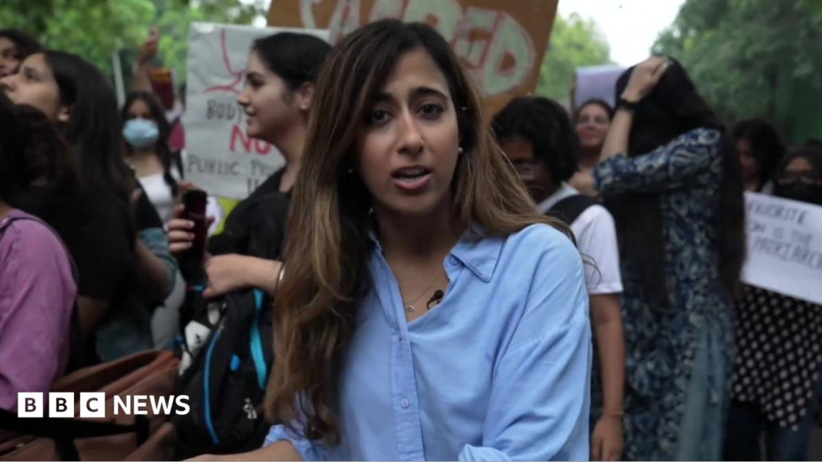 Hundreds of women march through Delhi demanding action on sexual assault