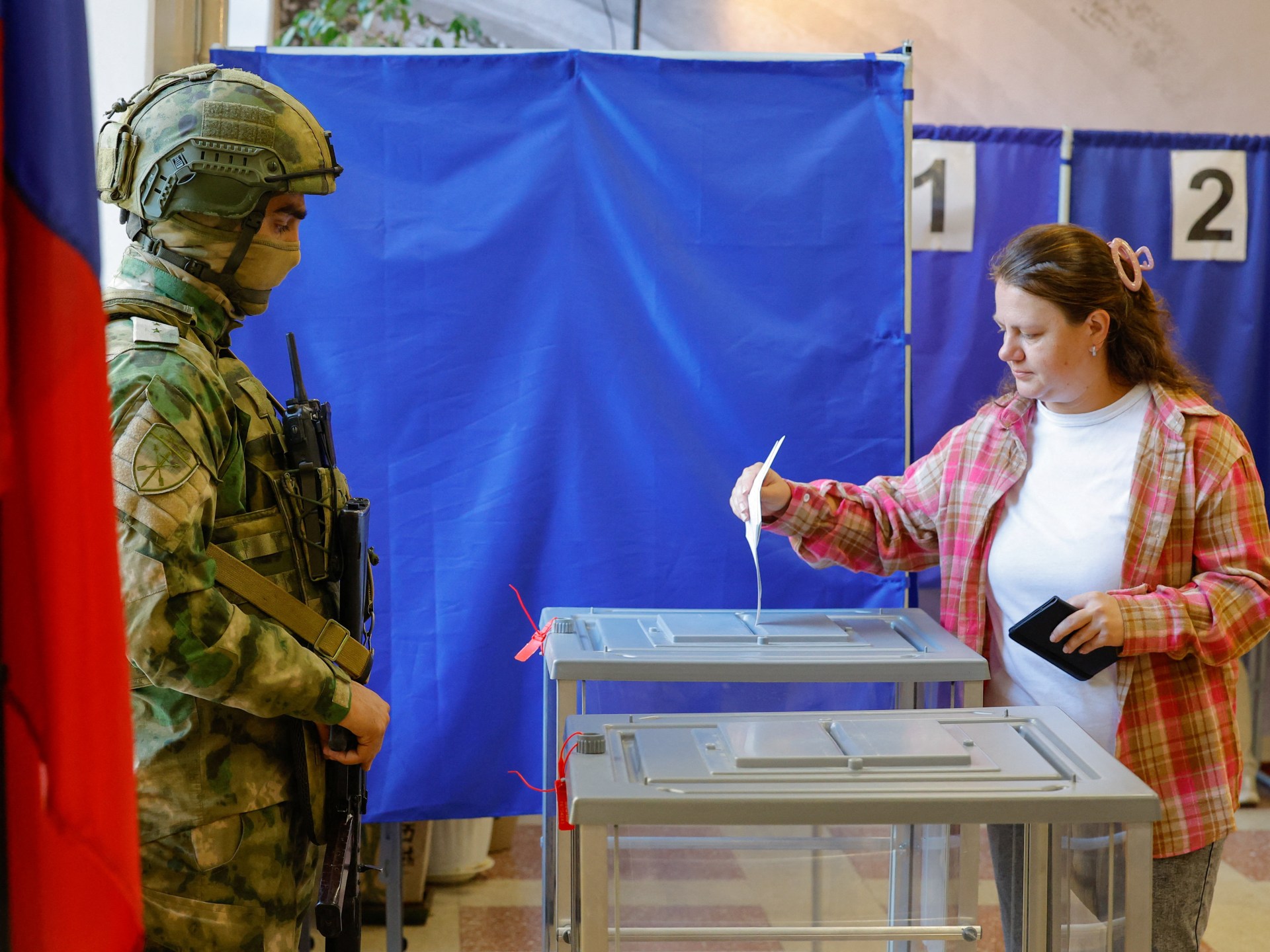 Russia holds parliamentary vote as Ukraine steps up drone strikes