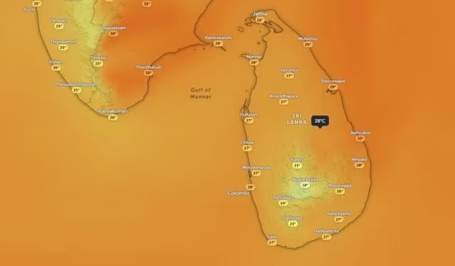 Ocean temperatures surge 1°C around Sri Lanka as El Niño intensifies