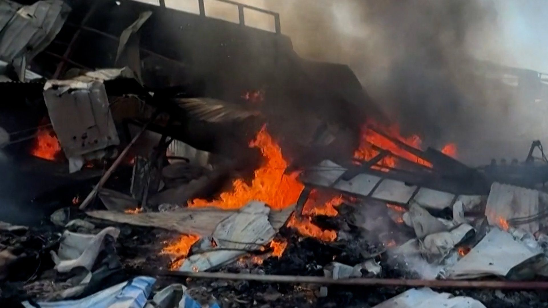 Myanmar military air strike kills dozens in rebel-held market