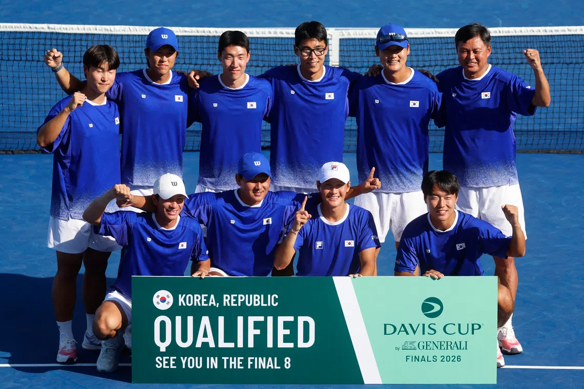 Italy to face South Korea in Davis Cup Final 8 showdown