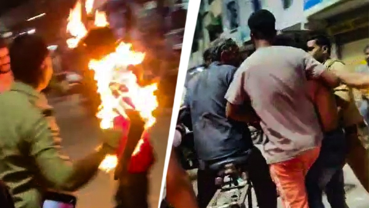 गाजियाबाद में विवाद के बाद युवक ने खुद को लगाई आग