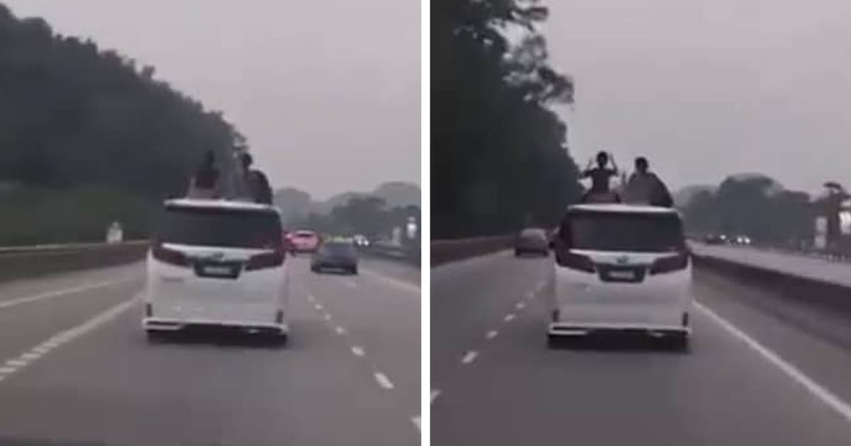 Polis Ipoh cari pemandu yang biarkan kanak-kanak keluar melalui atap kereta bergerak