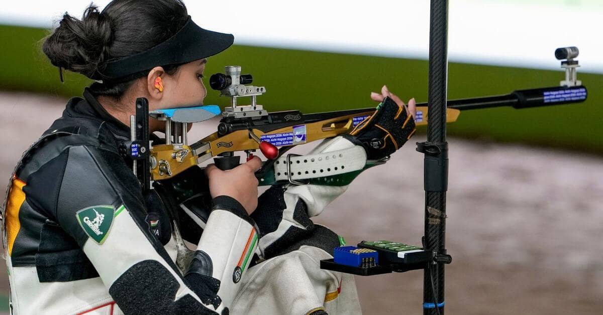 India claims silver in women's 50m rifle 3P team event at Asiad 2026