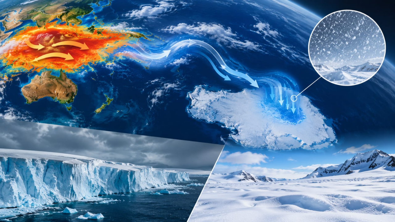 Antarctica gains 695 billion tons of ice in rare two-year surge