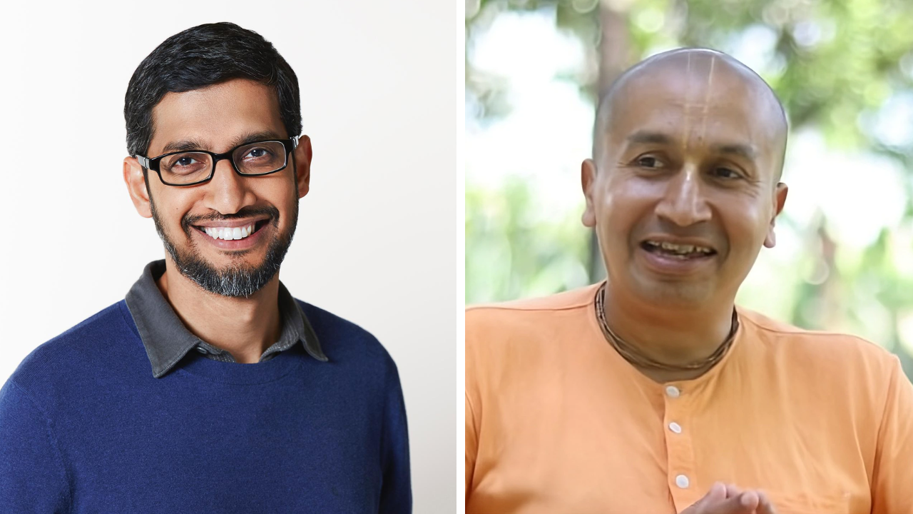 Google CEO Pichai reunites with IIT classmate turned ISKCON monk