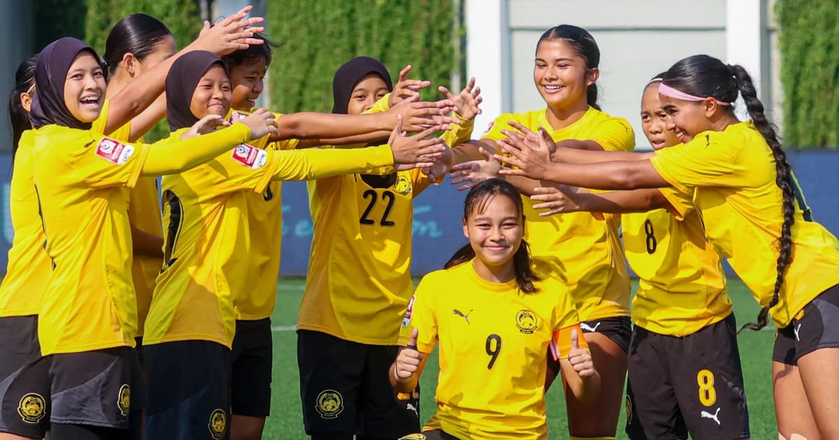 Malaysia U-16 women's footballers secure third place with Jordan rout