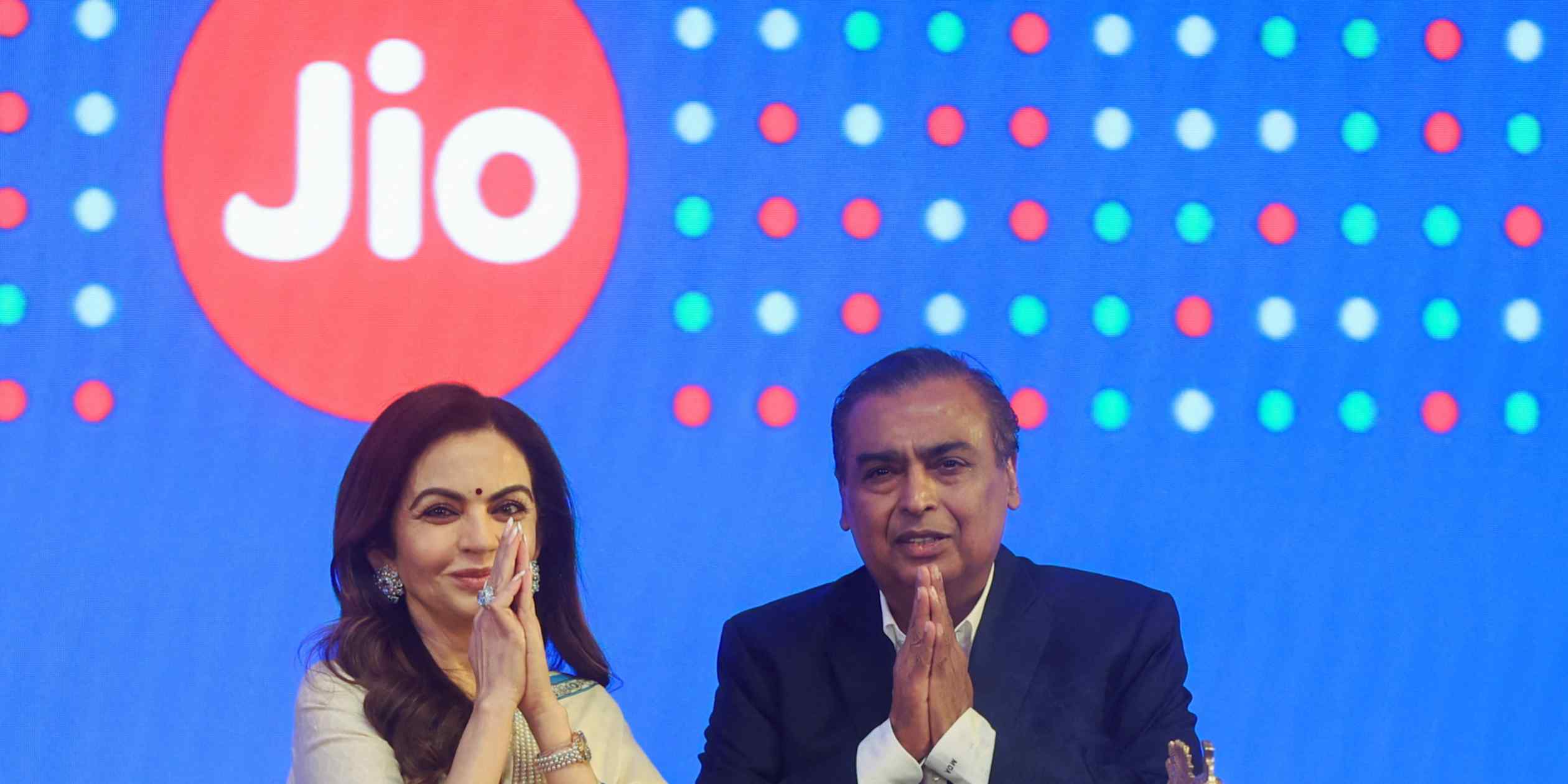 Jio shares surge in trading debut after record India IPO