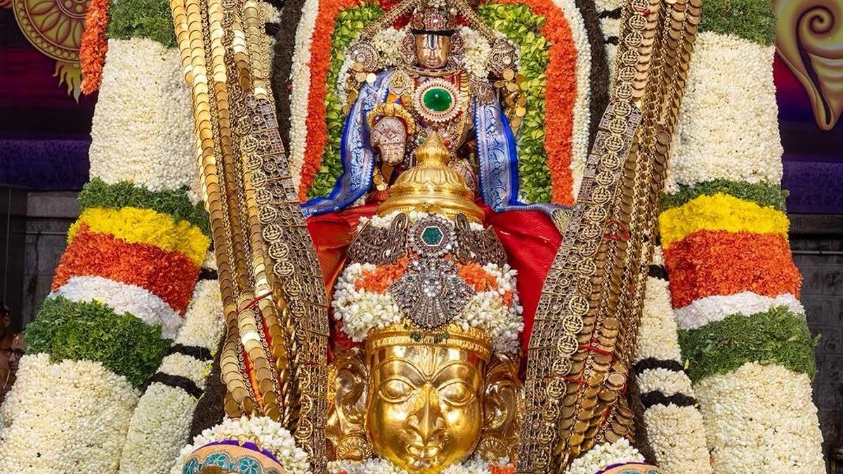 Massive crowds witness grand Garuda Seva procession at Tirumala temple