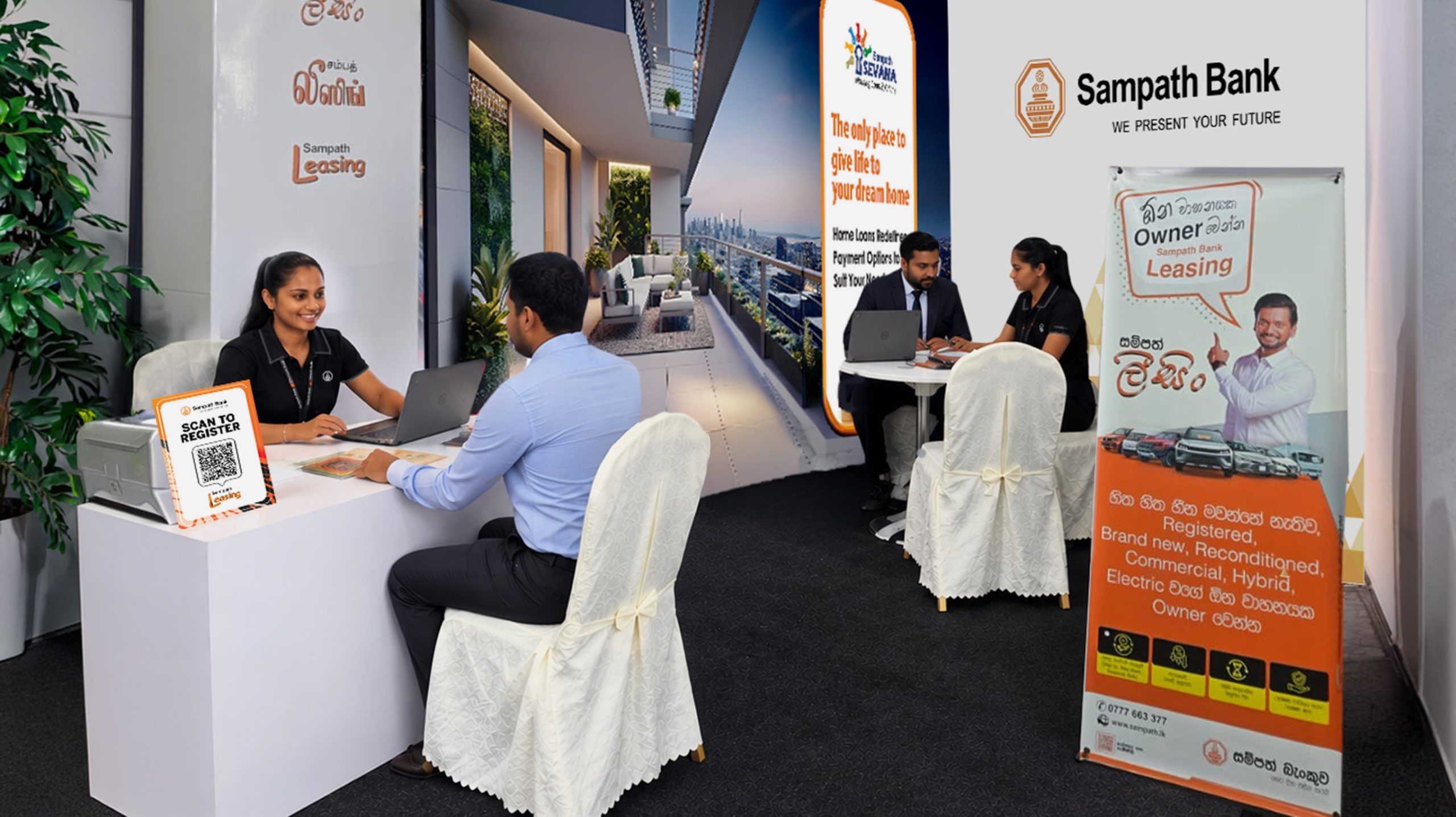 Sampath Bank showcases vehicle leasing solutions at Kurunegala motor show