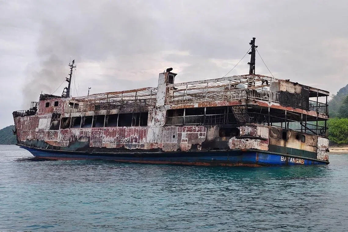 Philippine rescuers resume search for Palawan ferry fire survivors