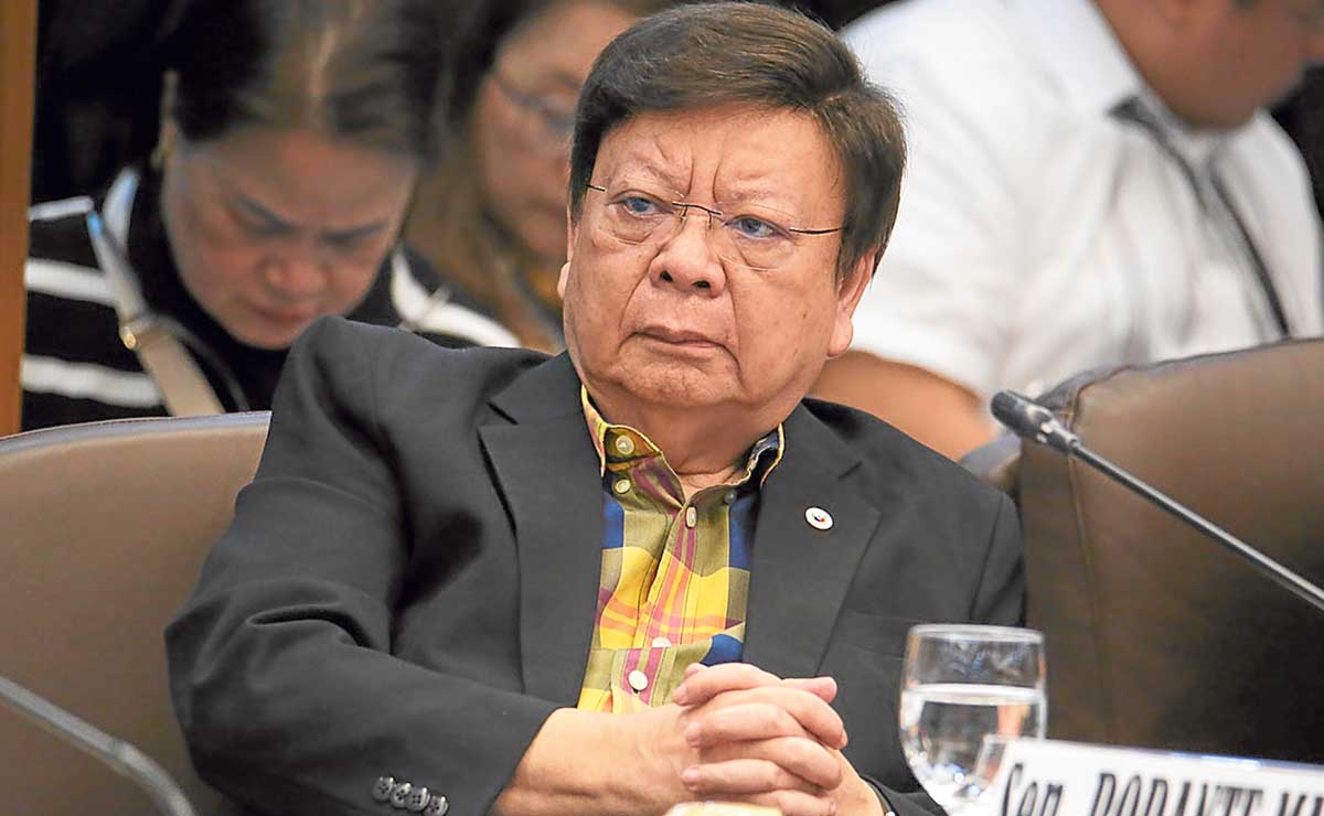 Philippine senator suspended as plunder case proceeds