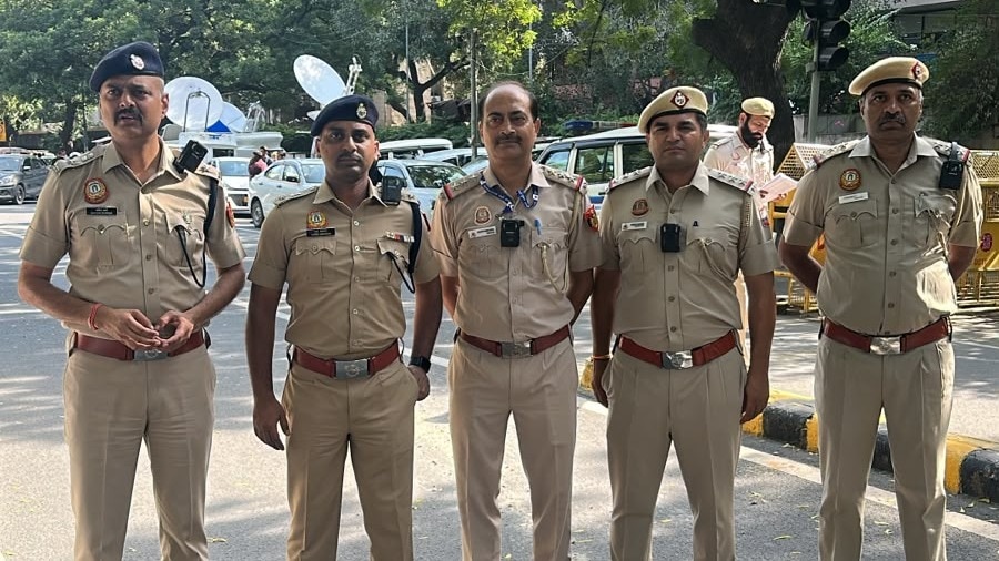 Delhi Police Deploy Body Cameras During Opposition Protest Coverage