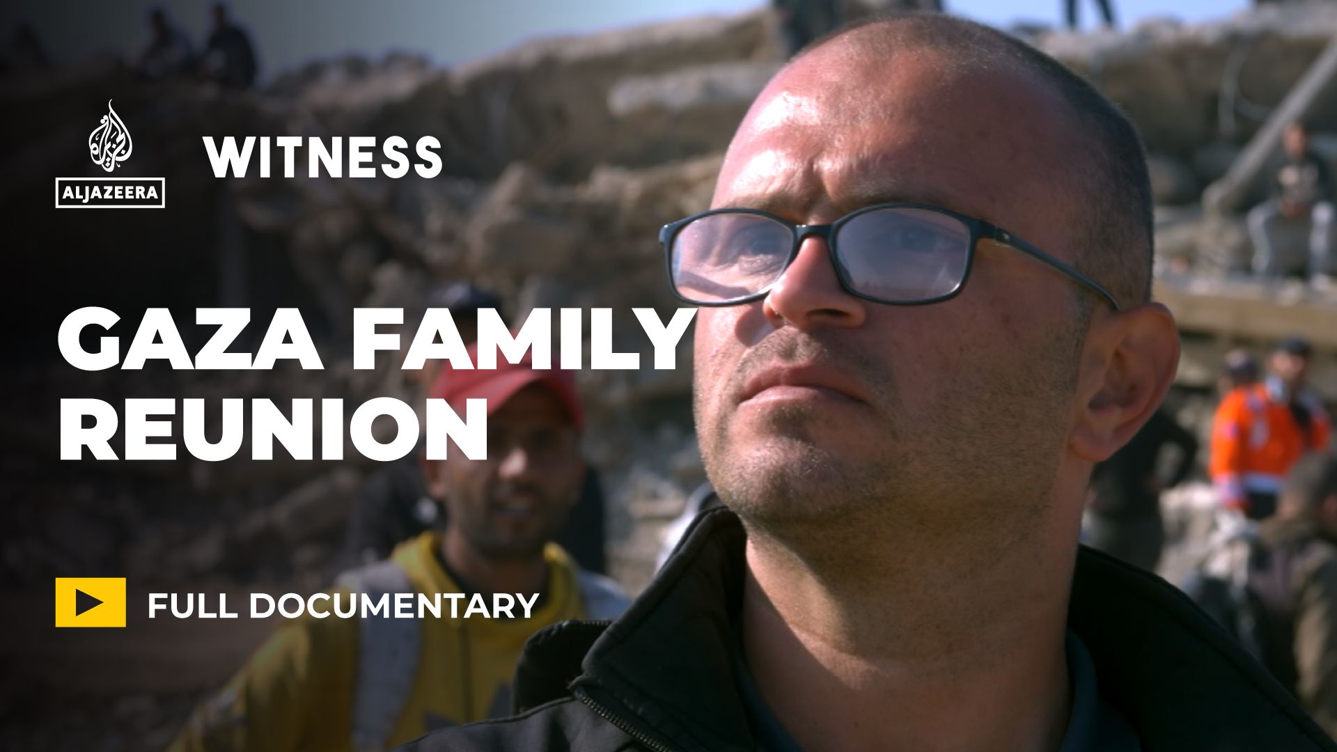 Gaza civil defence officer seeks to reunite with family after year-long separation