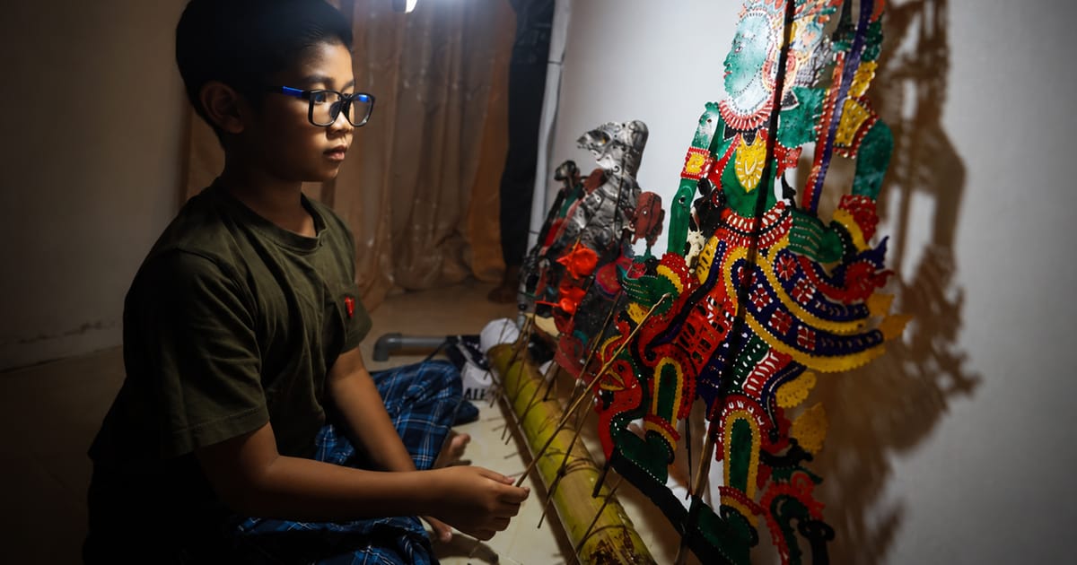 Ten-year-old from Kelantan masters traditional wayang kulit puppetry