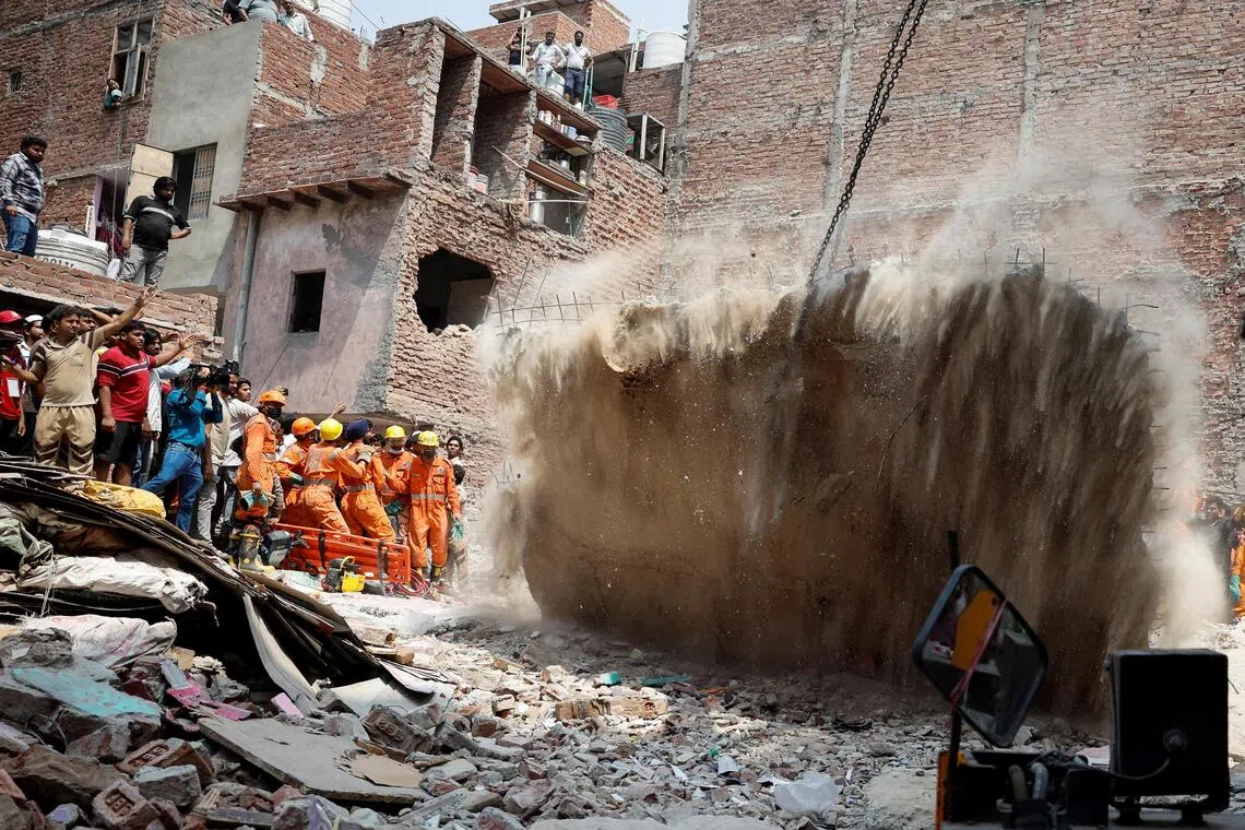 Search continues for survivors in Delhi building collapse disaster