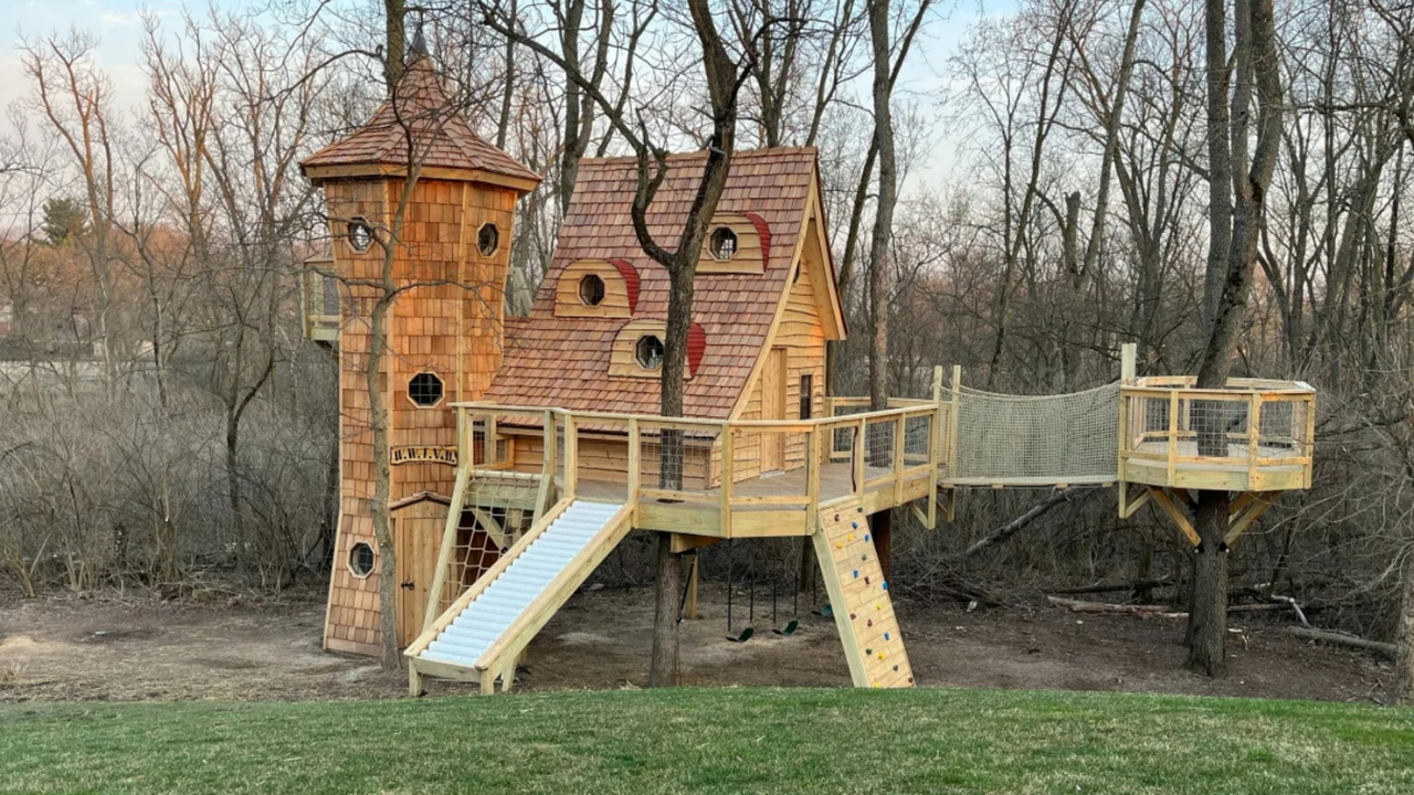 American grandfather's backyard treehouse project balloons to $325,000 castle