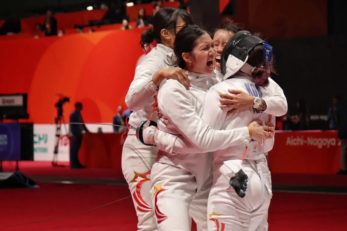 Singapore women's epee team breaks quarter-final curse at Asian Games