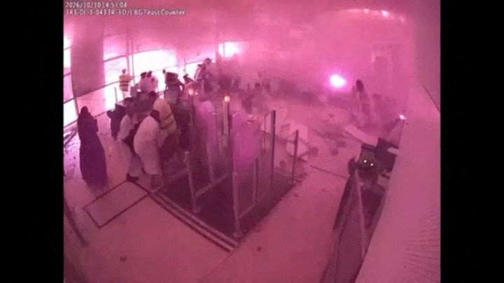 Video shows explosion at Riyadh airport as pilgrims evacuate terminal