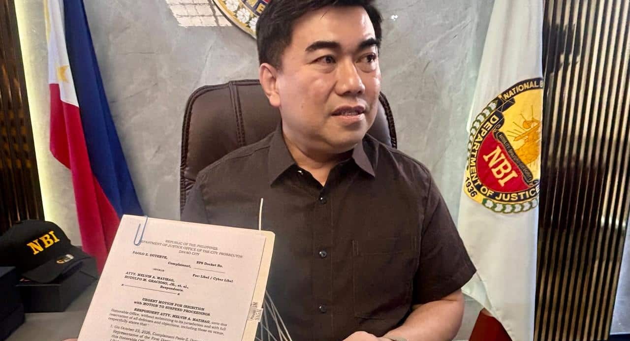 NBI chief to seek prosecutor's removal from Duterte libel case