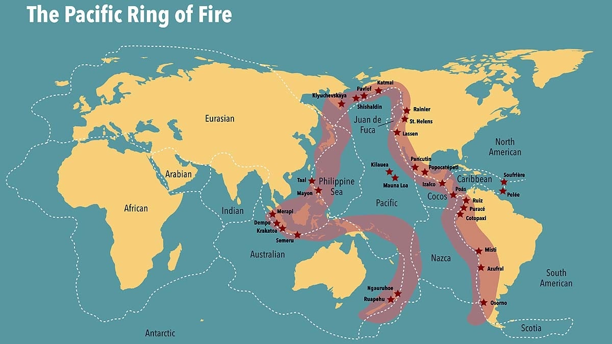 Seismic Activity Surges Along Pacific Ring of Fire in Week