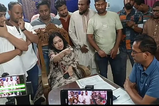 Heated exchange between Rumeen Farhana and Sarail OC captured in viral video