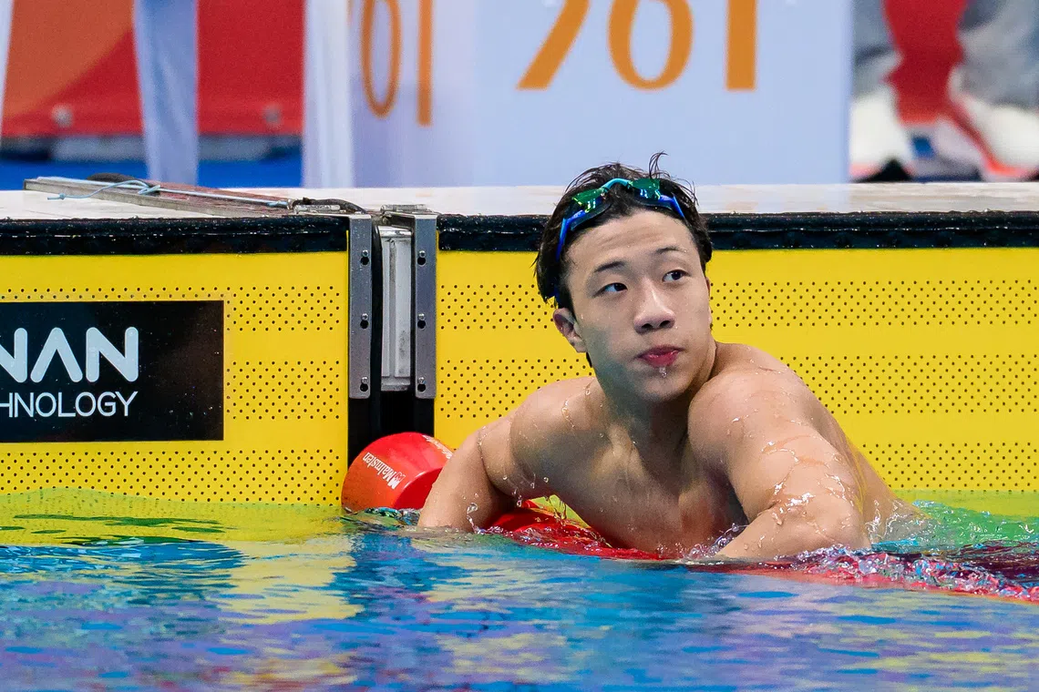 Teen swimmer Tedd Chan breaks national record at Asian Games debut