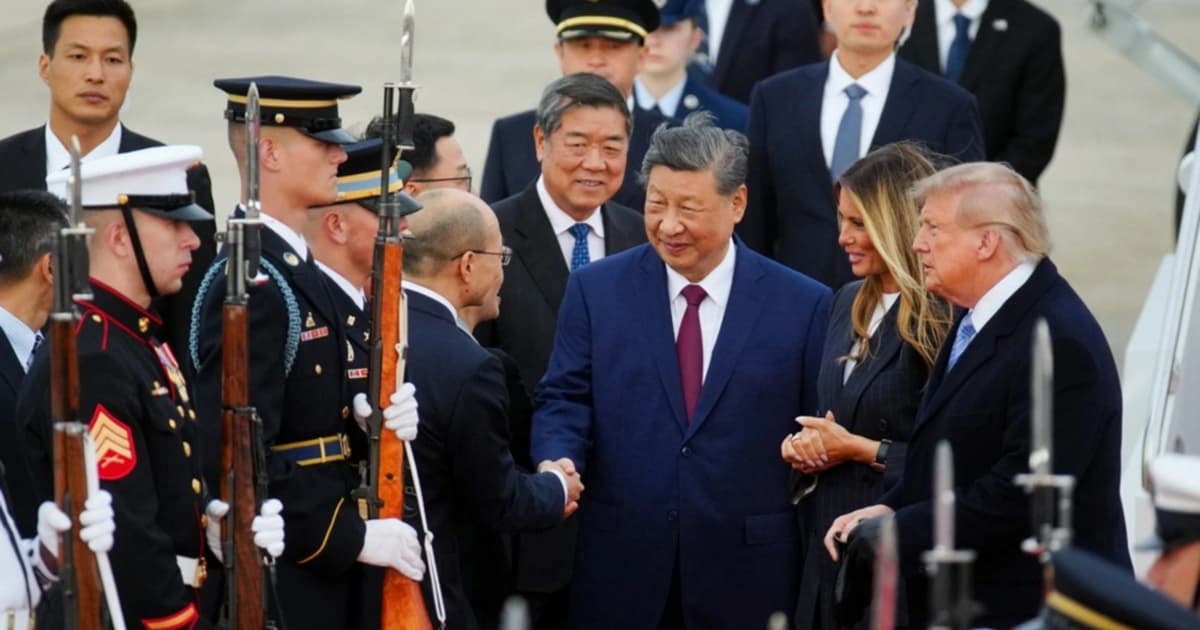 Trump Sambut Xi Jinping dengan Upacara Istimewa di Gedung Putih