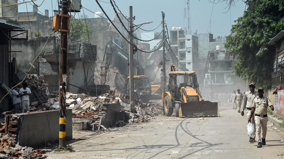 Delhi authorities demolish 20 homes in south district road-widening operation