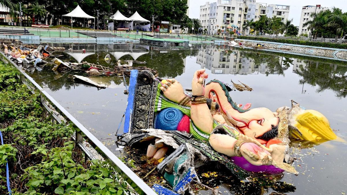 तिरुपति के विनायक सागर में गणेश प्रतिमा विसर्जन से प्रदूषण