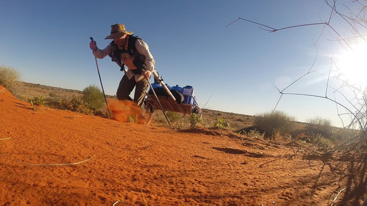 Australian adventurer Denis Bartell's solo desert crossing marks 40-year milestone