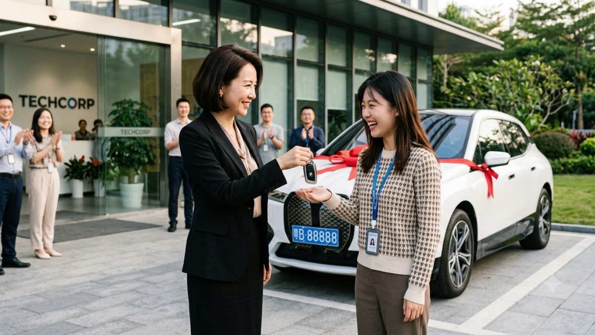 Chinese boss gifts BMW cars to staff struggling with winter commute